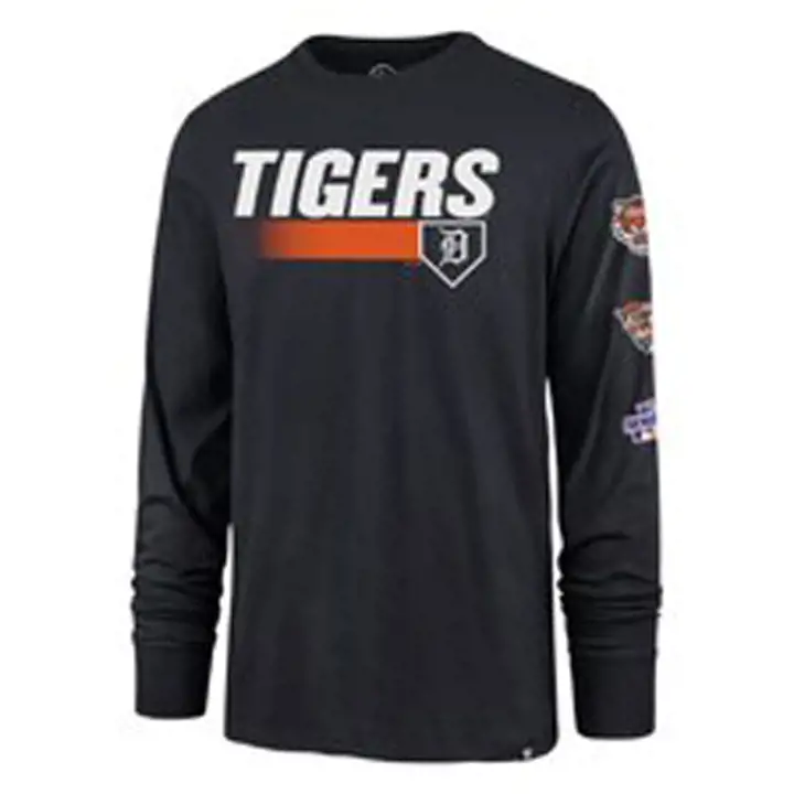 T-shirt à manches longues Detroit Tigers MLB Triple Hitter – Marine