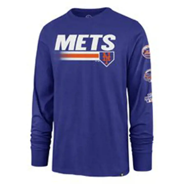 T-shirt à manches longues RBL des New York Mets MLB Triple Hitter