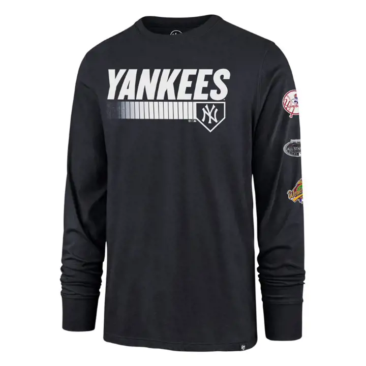 T-shirt à manches longues MLB Triple Hitter New York Yankees BLEU MARINE
