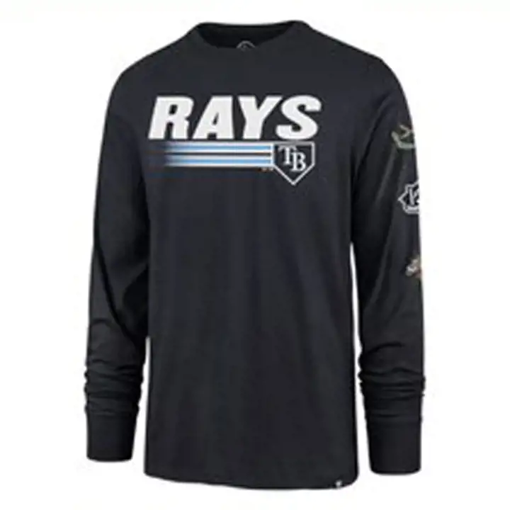 T-shirt manches longues Tampa Bay Rays MLB Triple Hitter BLEU MARINE