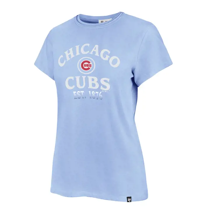 T-shirt Frankie bleu pour femme MLB CHICAGO CUBS 22