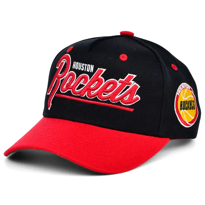 Houston Rockets NBA YTH Retro Script Precurve noir/rouge
