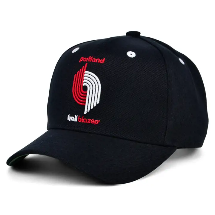 Portland Trail Blazers NBA YTH Rétro Uni Pré-courbé noir/noir