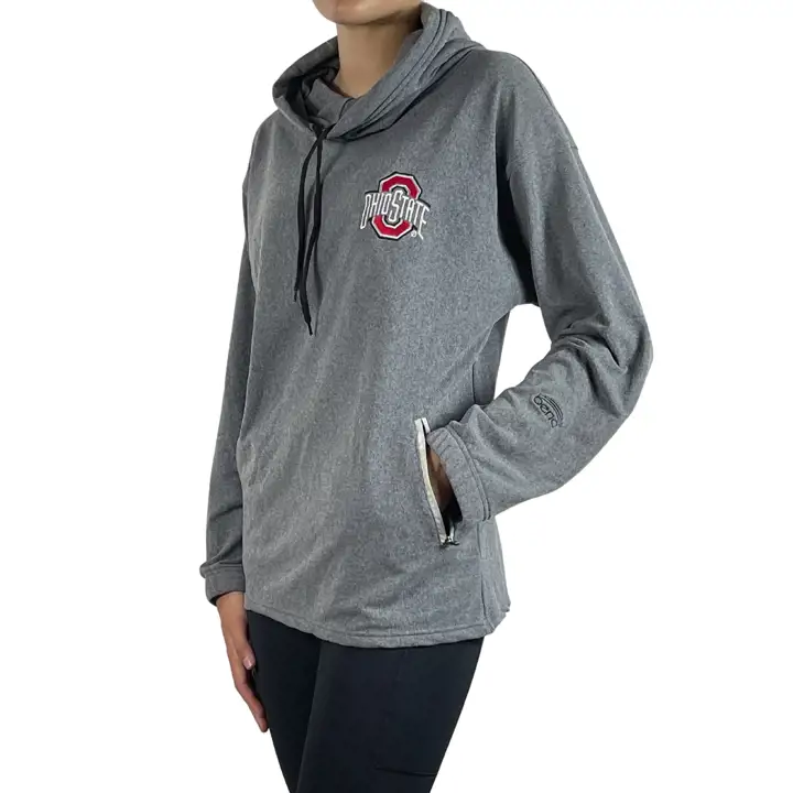 Ohio State Buckeyes NCAA Femme Bend Active Snorkle Neck Ho