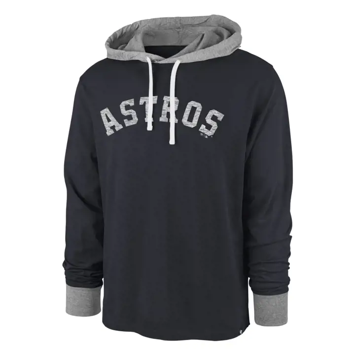 Haut à capuche MLB Domino Houston Astros, manches longues, BLEU MARINE
