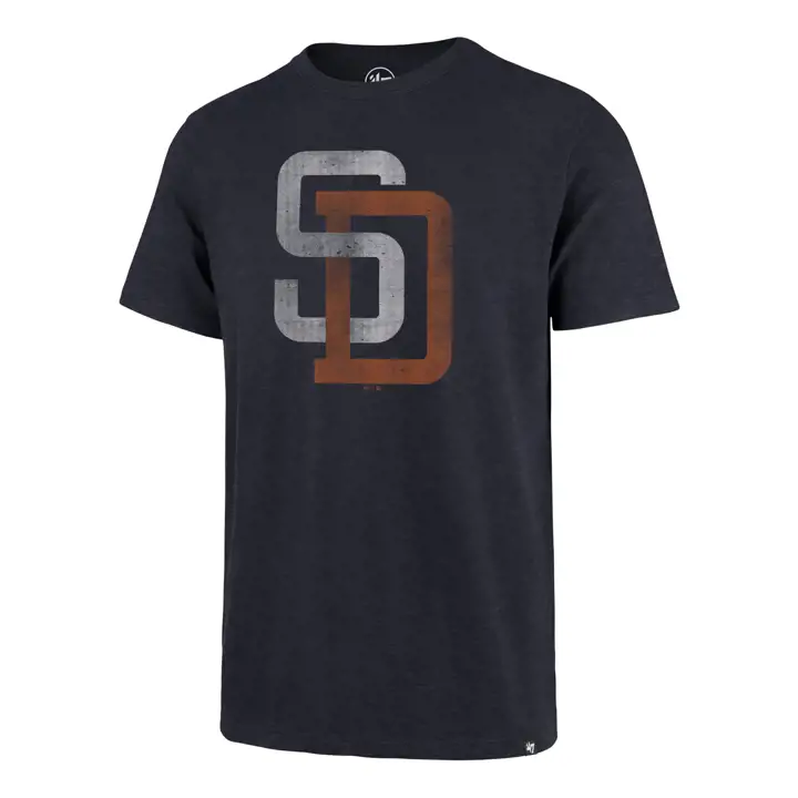 "T-shirt de scrum MLB des San Diego Padres avec logo « SD » marine"