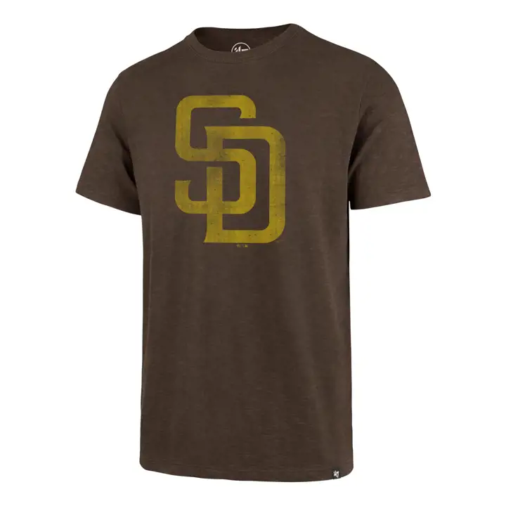 "T-shirt Logo Scrum MLB des San Diego Padres « SD » BRN"