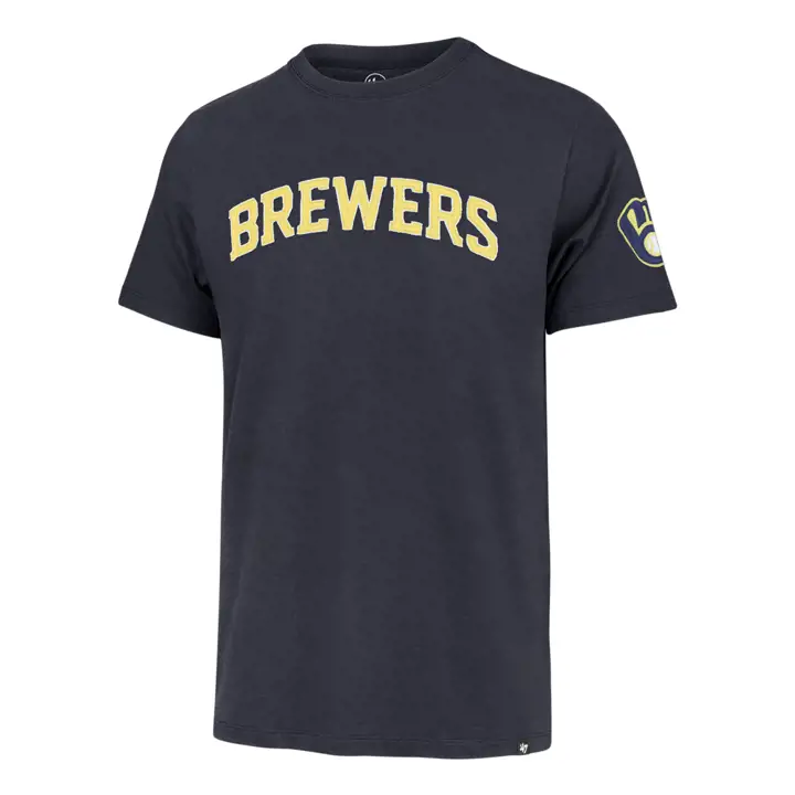 T-shirt « Fieldhouse » des Brewers de Milwaukee MLB '47 BLEU MARINE