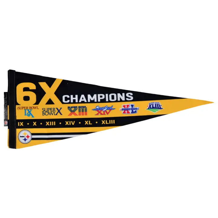 "Drapeau de supporter Pittsburgh Steelers 30x76 cm ast"