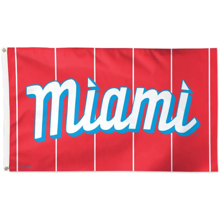 Drapeau de luxe 3x5 des Miami Marlins ast