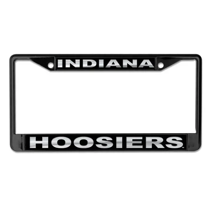 Indiana Hoosiers F0619321 Plaque d'immatriculation noir opaque