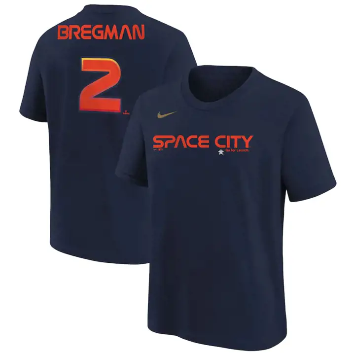 T-shirt enfant MLB Houston Astros City Connect N&N Alex Bregman