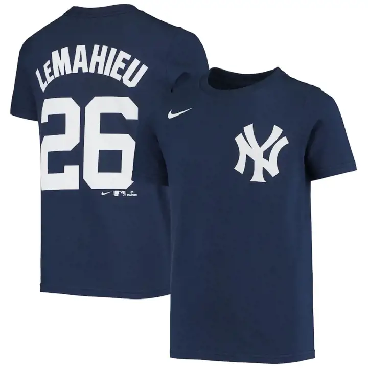 T-shirt Jeune Joueur N&N MLB New York Yankees D.J. LeMahieu Marine