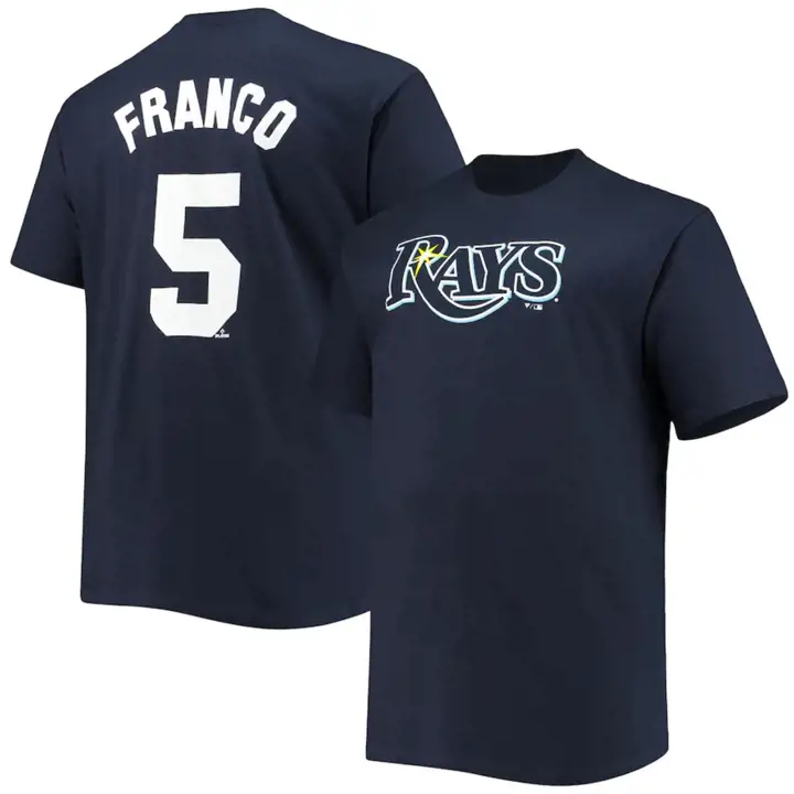 T-shirt Enfant N&N Joueur MLB Tampa Bay Rays Wander Franco BLEU MARINE
