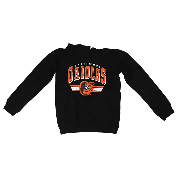 Sweat à capuche polaire BF pour jeunes MLB Baltimore Orioles 21 blk