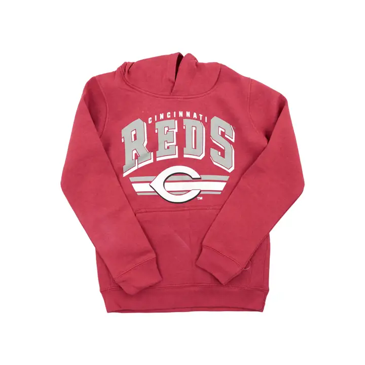 Sweat à capuche polaire Cincinnati Reds MLB Youth BF 21 rouge