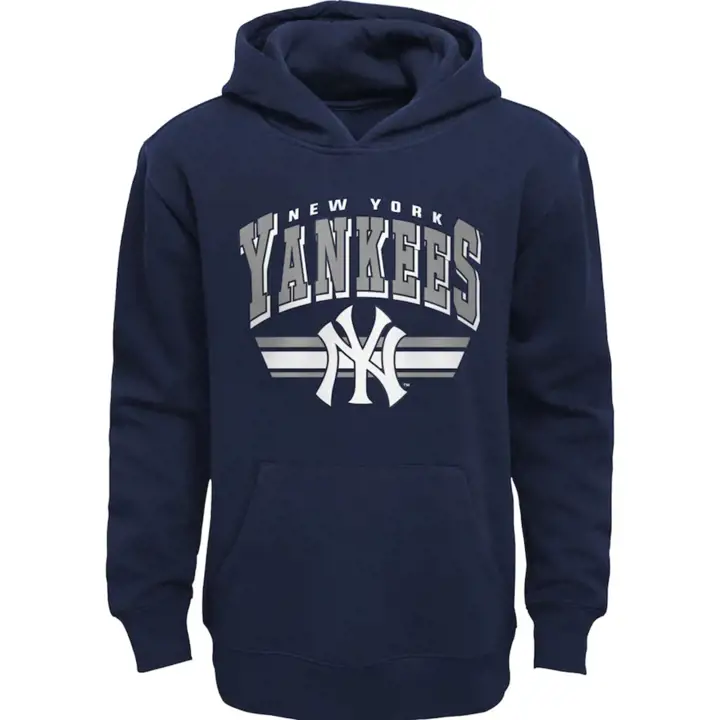 Sweat à capuche en molleton des Yankees de New York MLB pour jeune - Bleu marine 21