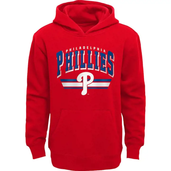 Sweat à capuche polaire BF pour jeune MLB Philadelphia Phillies 21 rouge