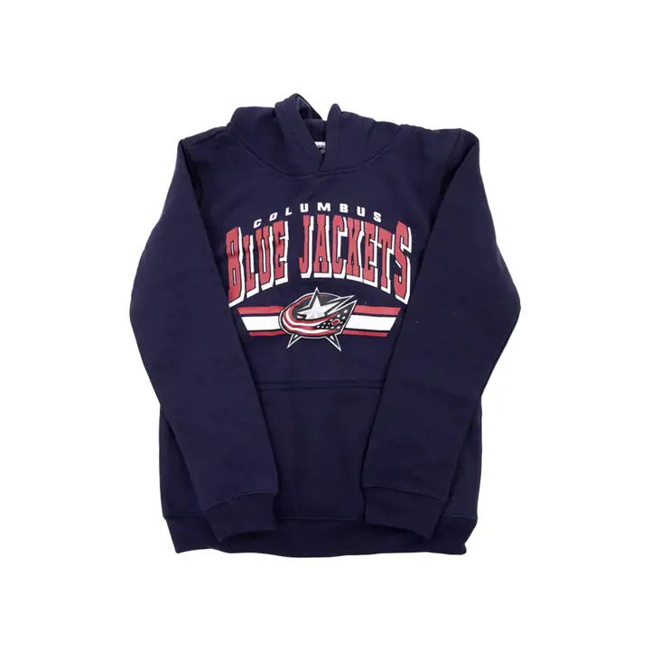 Columbus Blue Jackets LNH Jeune BF Pull polaire à capuche 21 Marine