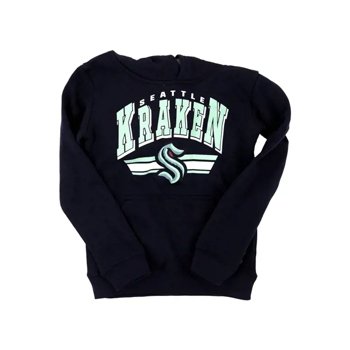Chandail à capuchon en molleton BF des jeunes du Kraken de Seattle LNH 21 Marine