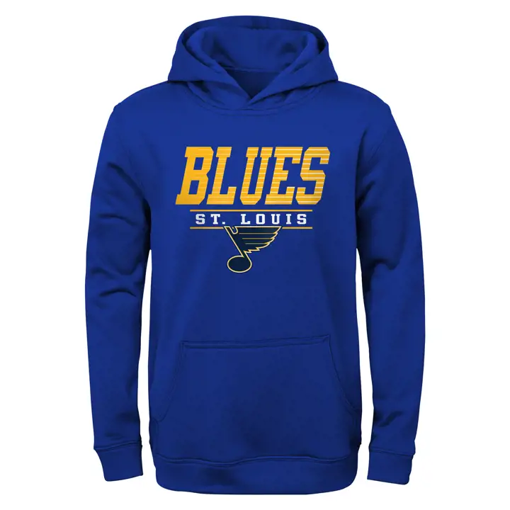 Chandail à capuchon en polyester St. Louis Blues LNH pour jeune 21, bleu