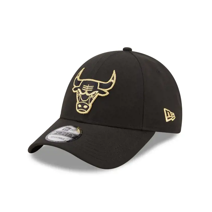 Chicago Bulls NBA Noir et Or 9FORTY BLK/BLK