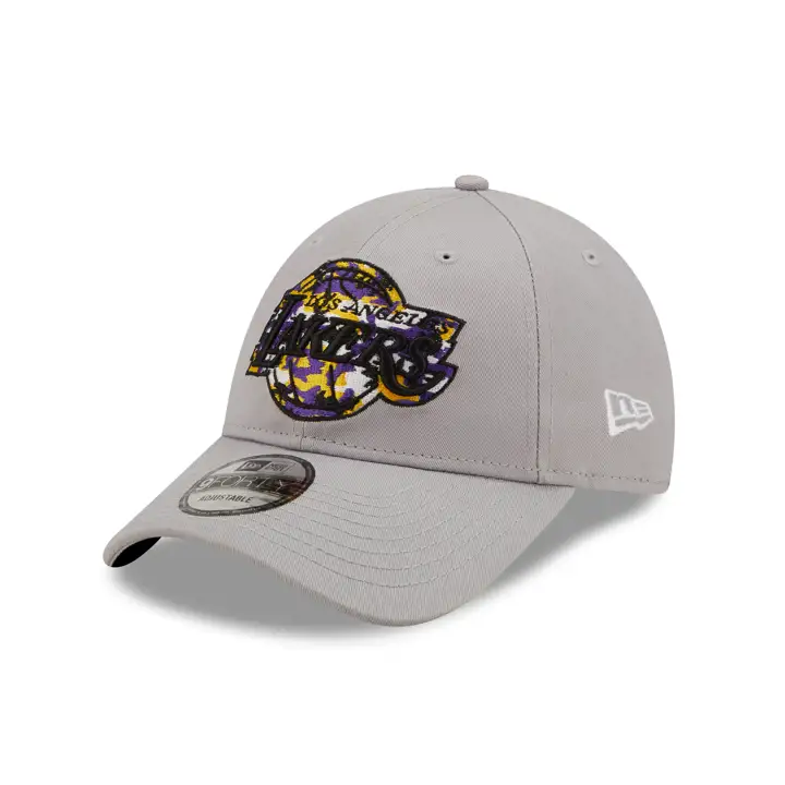Los Angeles Lakers NBA Wild Camo 9FORTY GRIS/GRIS