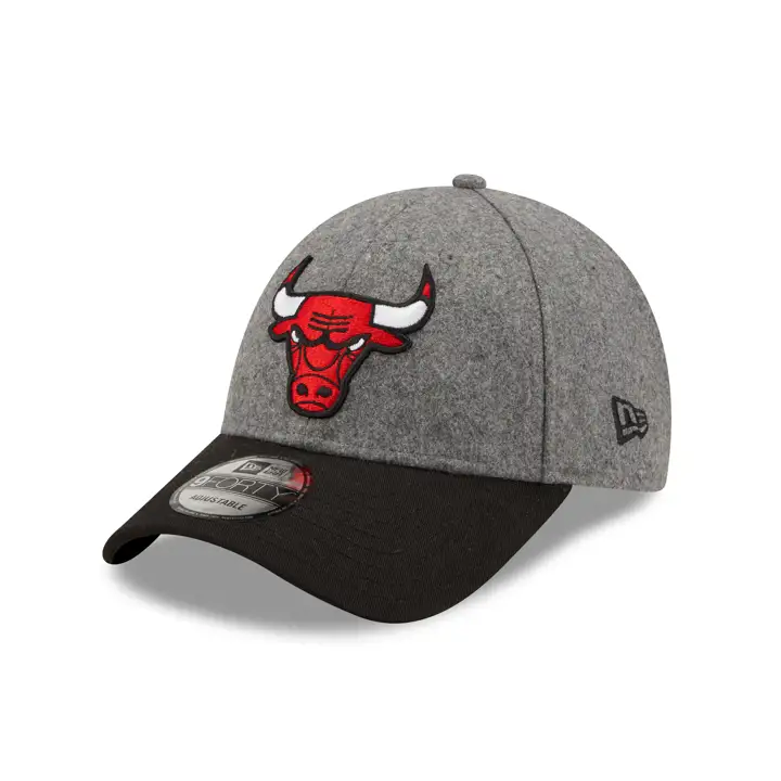 Casquette 9FORTY NBA Melton Crown Chicago Bulls GRIS/NOIR