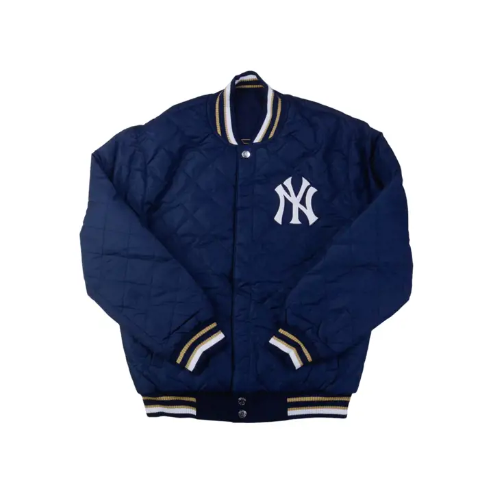 Veste commémorative New York Yankees MLB réversible en laine 21 Bleu marine