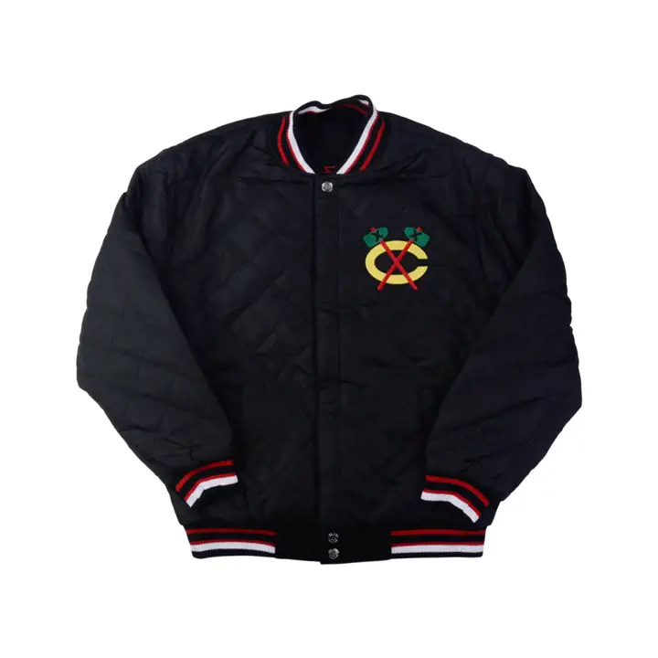 Veste Comm Coupe-Vent en Laine Chicago Blackhawks LNH 21 Noir
