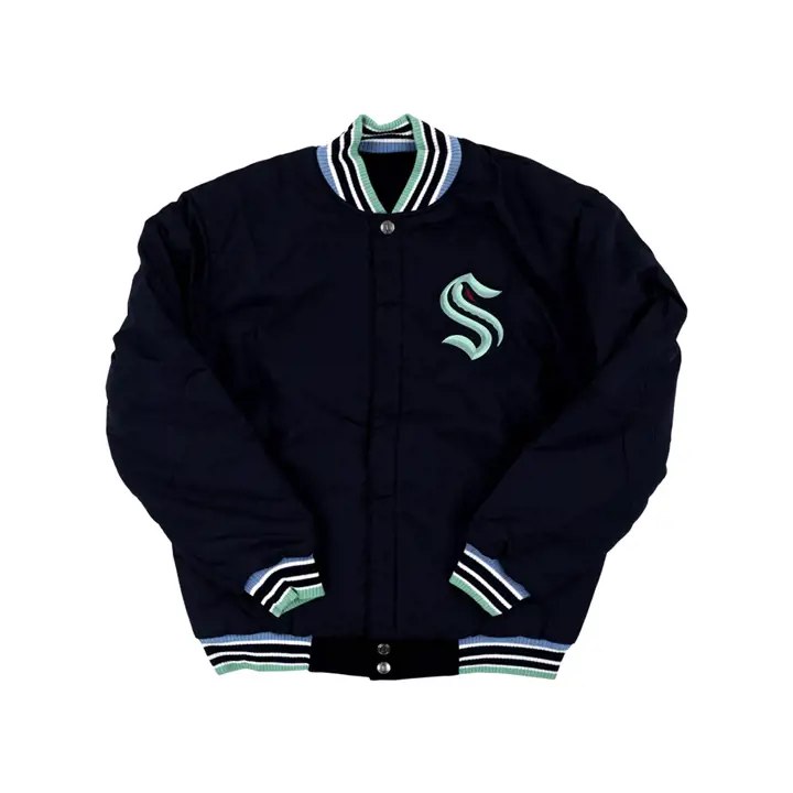 Veste Seattle Kraken NHL Rev Wool Hat Trick Marine