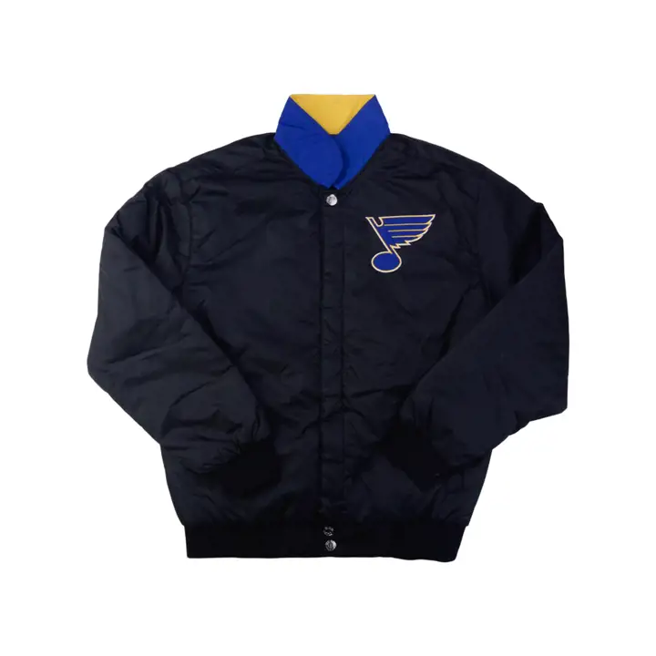 Veste universitaire classique bloquée NHL St. Louis Blues Rev noire