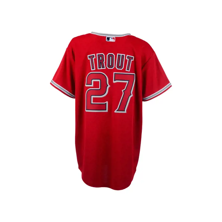 Maillot de joueur YTH Nike MLB des Angels de Los Angeles rouge