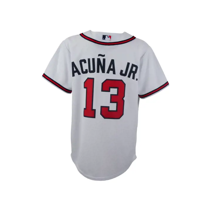 BRAVES MLB Maillot Nike Joueur J. Ronald Acuna BLANC