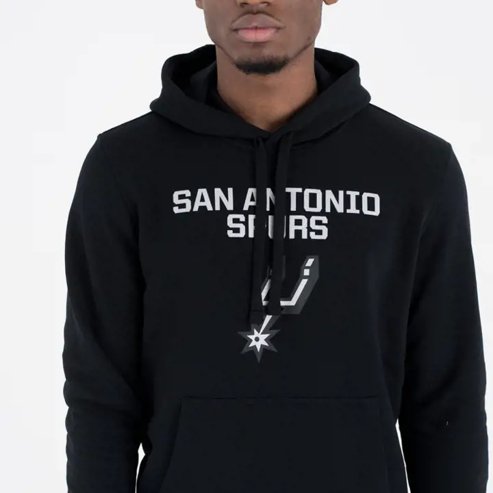 San Antonio Spurs NBA SWEAT À CAPUCHE NEUF NOIR