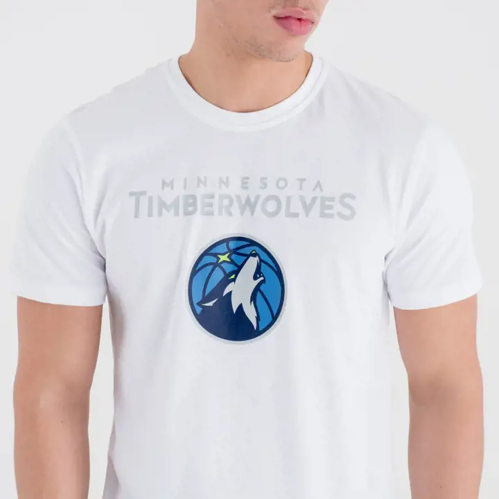 T-SHIRT NBA Minnesota Timberwolves SS BLANC
