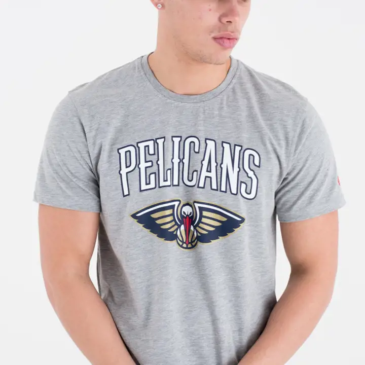 T-SHIRT NOUVELLE-ORLÉANS PELICANS NBA SS GRIS