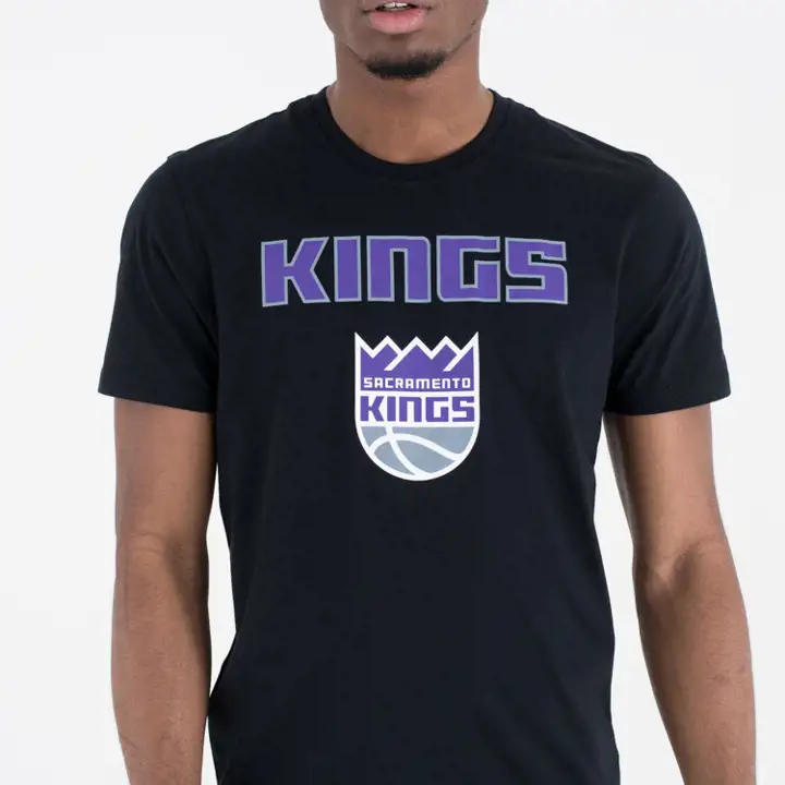 T-shirt Sacramento Kings NBA SS Noir
