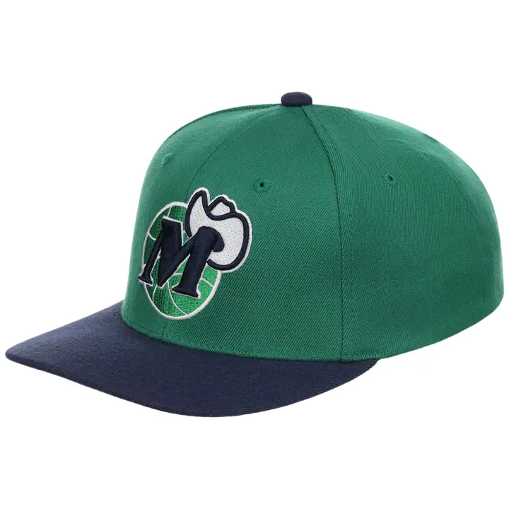 Casquette Dallas Mavericks NBA Team 2 tons 2.0 Stretch Snapback VERT/BLEU
