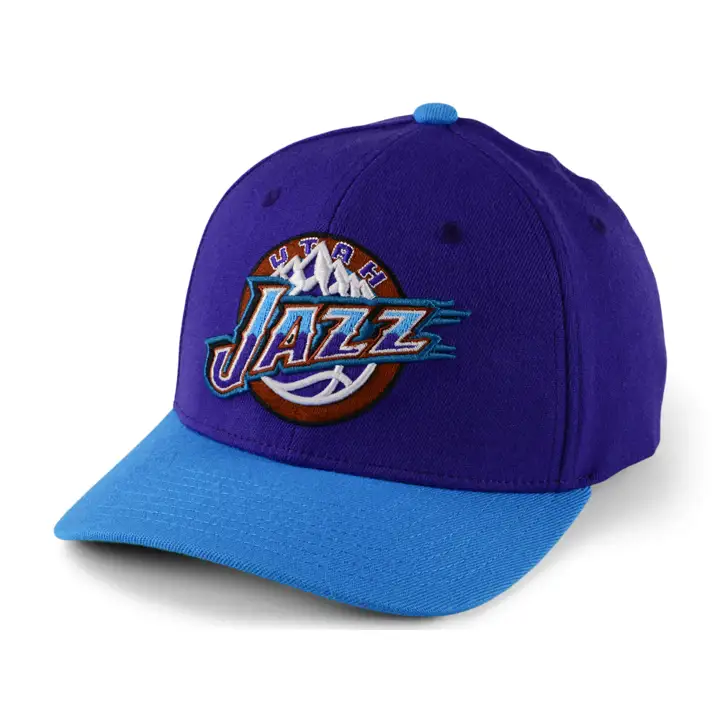 Utah Jazz NBA Team 2 Tone 2.0 Stretch Snapback VIO/BLE/VER