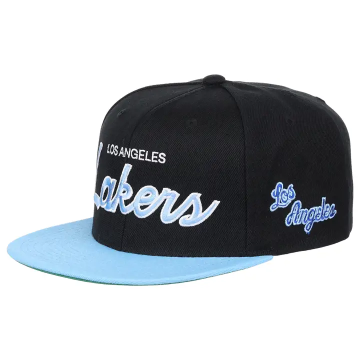 Casquette à visière plate Los Angeles Lakers NBA Team Script 2.0 BLK/LBL/GRN