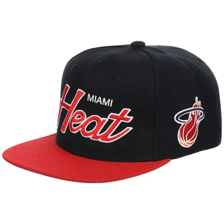 Casquette snapback Miami Heat NBA Team Script 2.0 NOIR/ROUGE/VERT