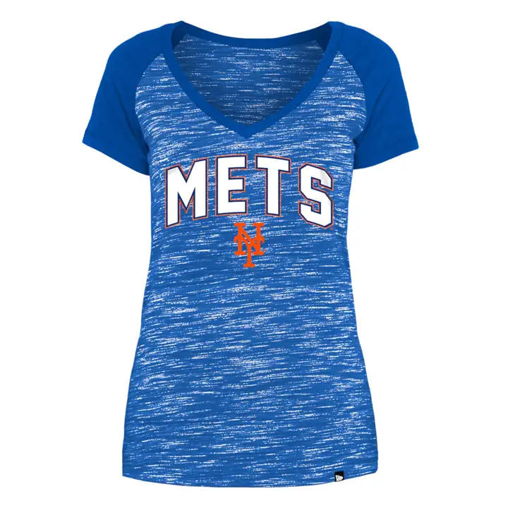 T-shirt femme New York Mets MLB Reverse Space Dye 22 BLEU