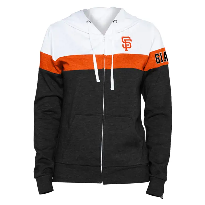SAN FRANCISCO GIANTS MLB Sweat à capuche zippé contrasté pour femme 22 B