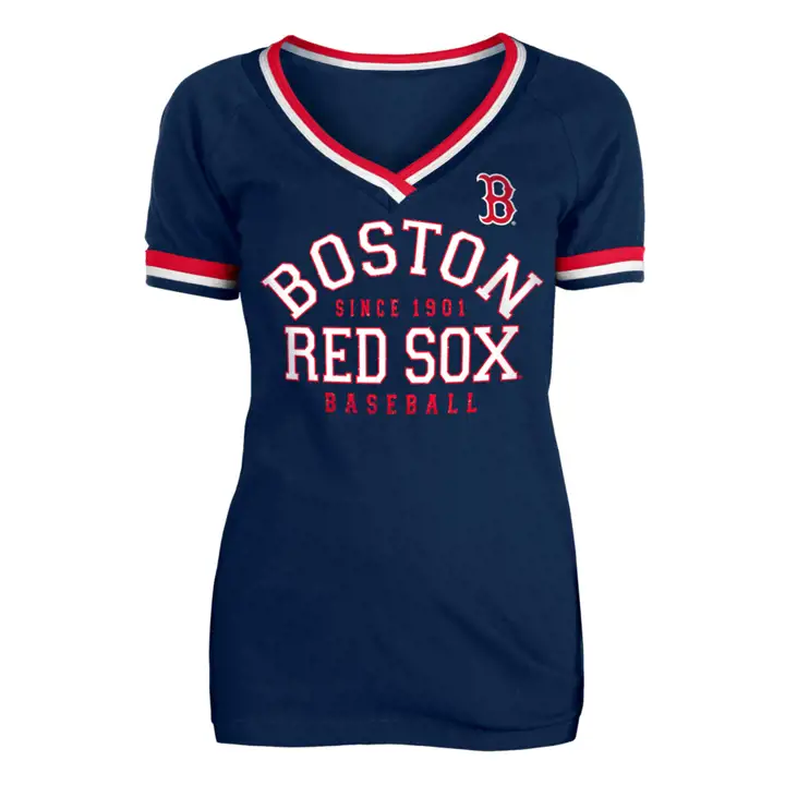 T-shirt Femme BOSTON RED SOX MLB avec liseré contrastant 22 BLEU