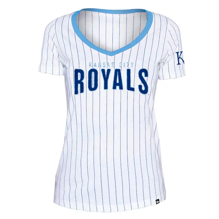 T-shirt à rayures contrastées pour femme MLB TAMPA BAY RAYS 22 BLANC