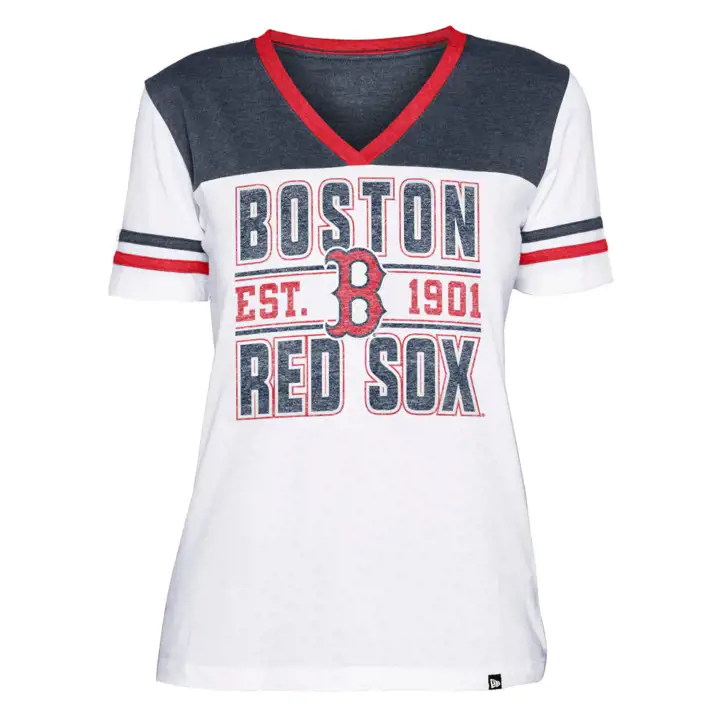 T-shirt maillot femme Bi-Blend MLB BOSTON RED SOX 22 BLANC