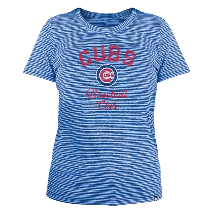 CHICAGO CUBS MLB T-shirt rayé femme Space Dye 22 BLEU