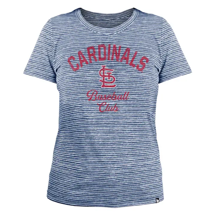 T-shirt Femme ST. LOUIS CARDINALS MLB rayé chiné 22 ROUGE