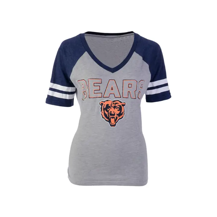 T-shirt NFL "First Pick" Chicago Bears pour femme GRIS